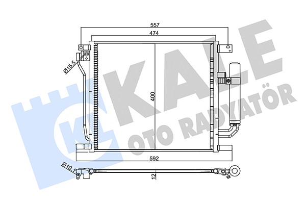 Конденсатор, система кондиціонування повітря   358070   KALE OTO RADYATÖR