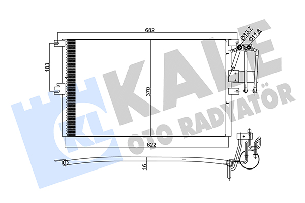 Конденсатор, кондиционер   358205   KALE OTO RADYATÖR