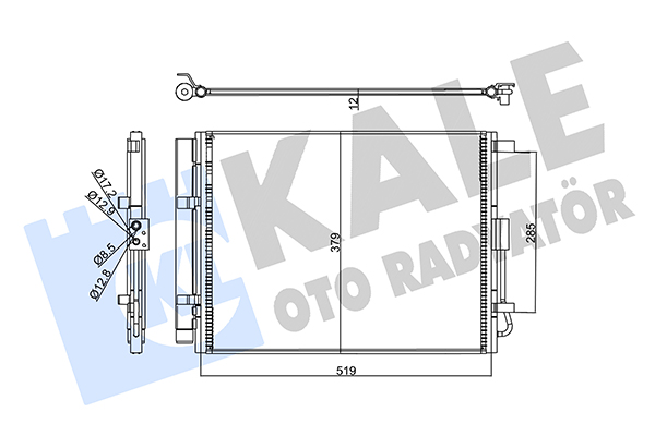 Конденсатор, кондиционер   358215   KALE OTO RADYATÖR