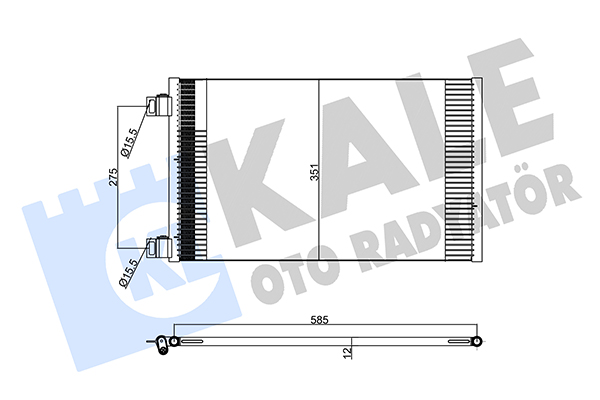 Конденсатор, кондиционер   358220   KALE OTO RADYATÖR