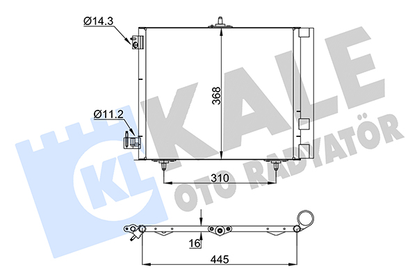 Конденсатор, кондиционер   358440   KALE OTO RADYATÖR