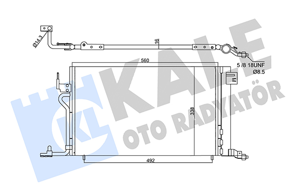 Конденсатор, кондиционер   358450   KALE OTO RADYATÖR