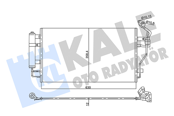 Конденсатор, кондиционер   358745   KALE OTO RADYATÖR