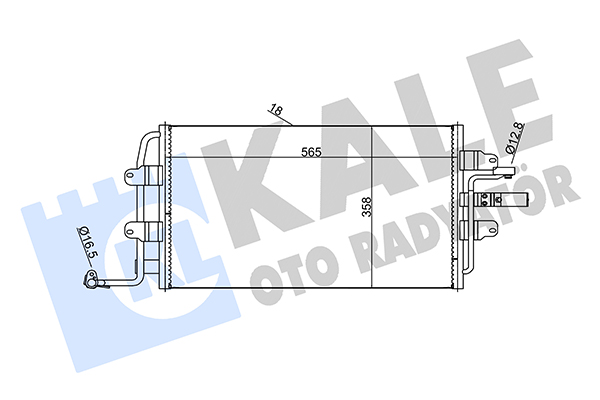 Конденсатор, кондиционер   376400   KALE OTO RADYATÖR