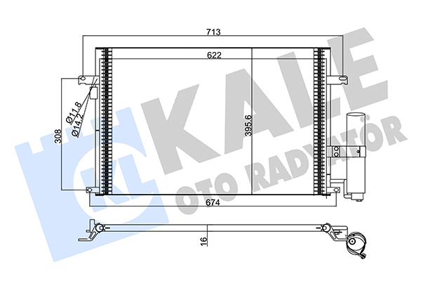 Конденсатор, кондиционер   377100   KALE OTO RADYATÖR