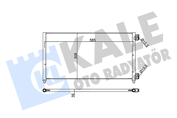 Конденсатор, система кондиціонування повітря   378200   KALE OTO RADYATÖR