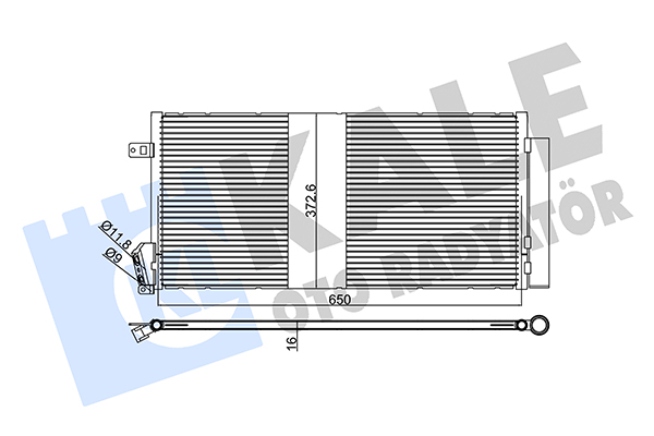 Конденсатор, кондиционер   378700   KALE OTO RADYATÖR