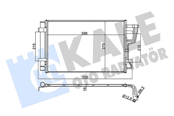 Конденсатор, кондиционер   379200   KALE OTO RADYATÖR