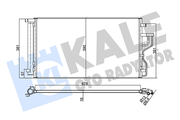 Конденсатор, кондиционер   379600   KALE OTO RADYATÖR