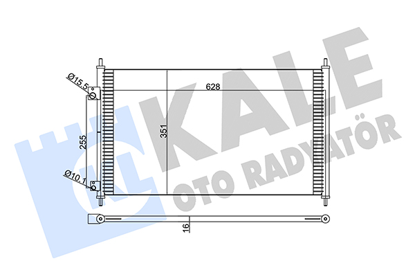 Конденсатор, кондиционер   380300   KALE OTO RADYATÖR