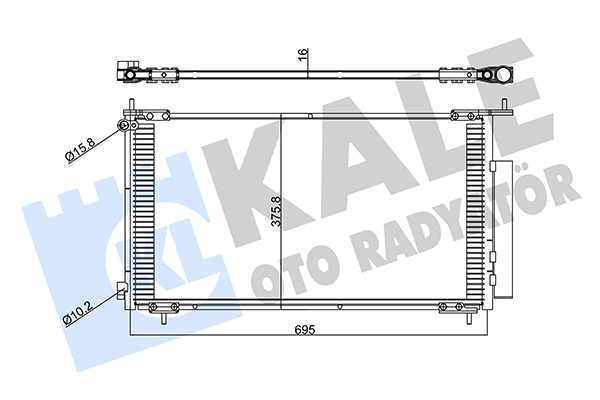 Конденсатор, кондиционер   380400   KALE OTO RADYATÖR