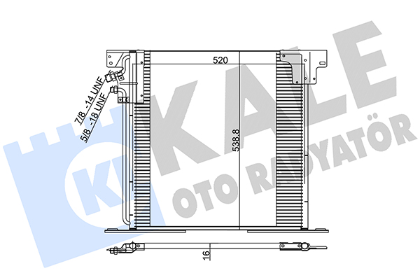 Конденсатор, кондиционер   381200   KALE OTO RADYATÖR