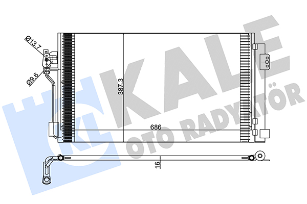 Конденсатор, кондиционер   381500   KALE OTO RADYATÖR