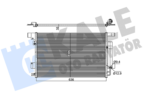 Конденсатор, кондиционер   381700   KALE OTO RADYATÖR