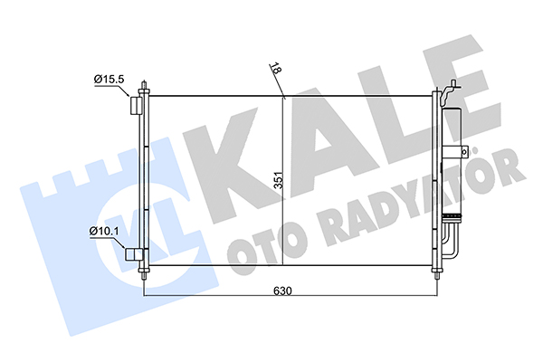 Конденсатор, кондиционер   382520   KALE OTO RADYATÖR