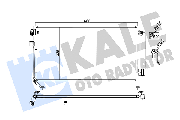 Конденсатор, кондиционер   382900   KALE OTO RADYATÖR