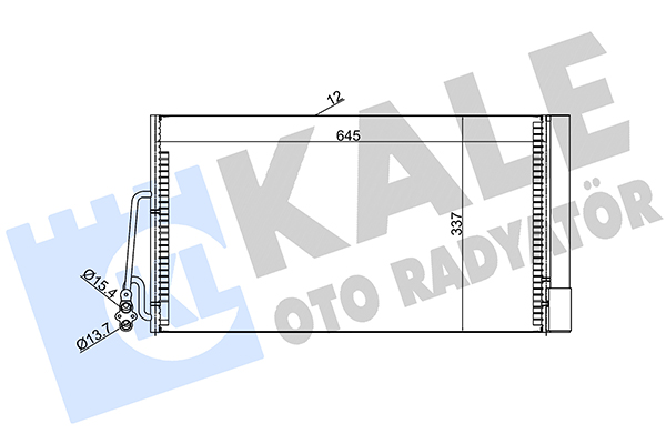 Конденсатор, кондиционер   384900   KALE OTO RADYATÖR