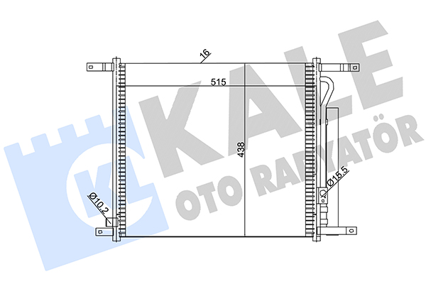 Конденсатор, система кондиціонування повітря   385200   KALE OTO RADYATÖR