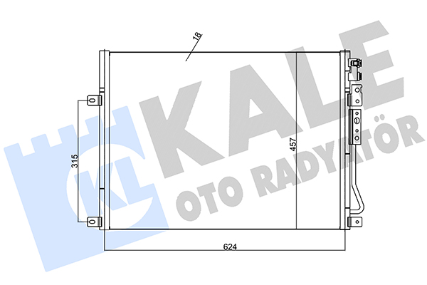 Конденсатор, система кондиціонування повітря   385800   KALE OTO RADYATÖR