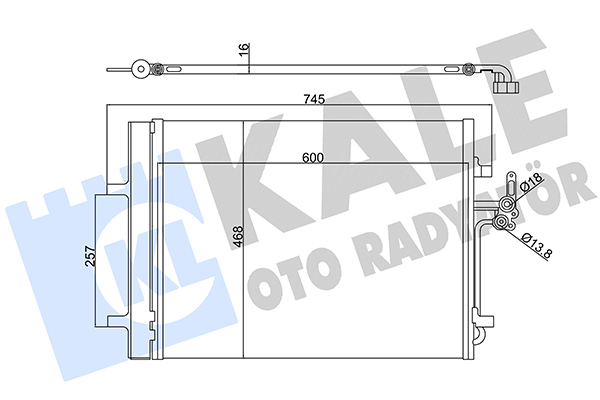 Конденсатор, кондиционер   386200   KALE OTO RADYATÖR