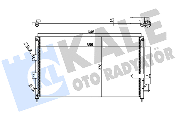 Конденсатор, кондиционер   386900   KALE OTO RADYATÖR