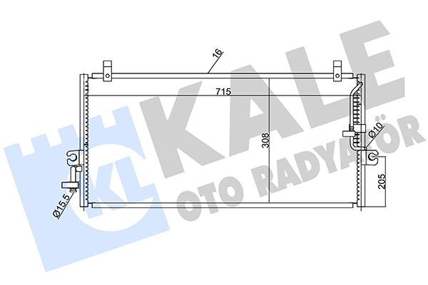 Конденсатор, кондиционер   388500   KALE OTO RADYATÖR