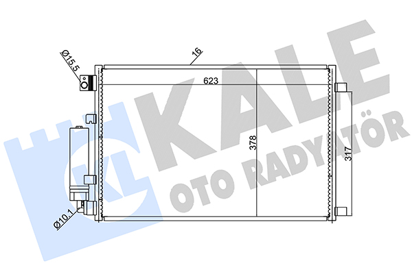 Конденсатор, кондиционер   388600   KALE OTO RADYATÖR