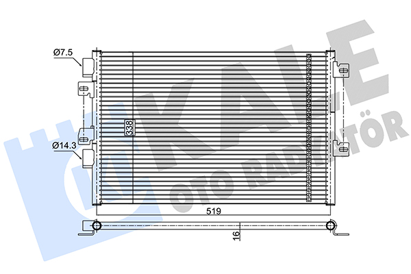 Конденсатор, кондиционер   389200   KALE OTO RADYATÖR