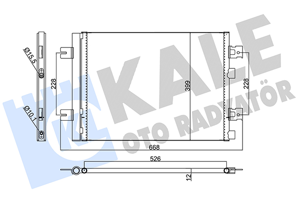 Конденсатор, кондиционер   389300   KALE OTO RADYATÖR