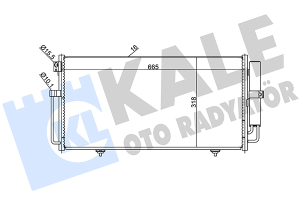 Конденсатор, кондиционер   389600   KALE OTO RADYATÖR