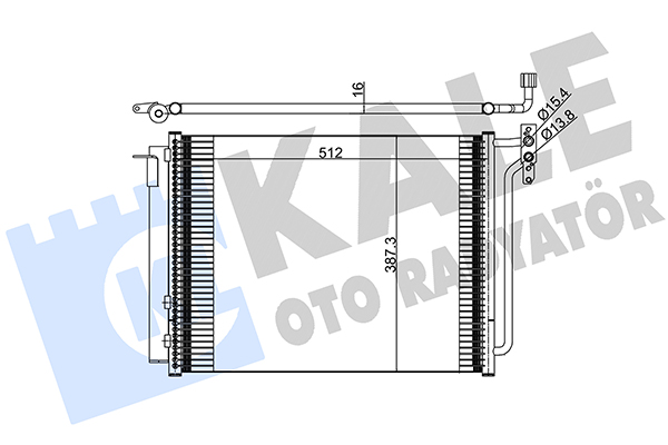 Конденсатор, система кондиціонування повітря   390900   KALE OTO RADYATÖR
