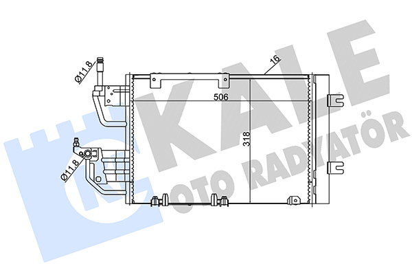 Конденсатор, кондиционер   393500   KALE OTO RADYATÖR