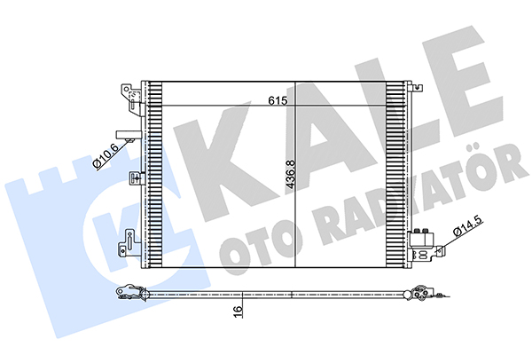 Конденсатор, кондиционер   394200   KALE OTO RADYATÖR