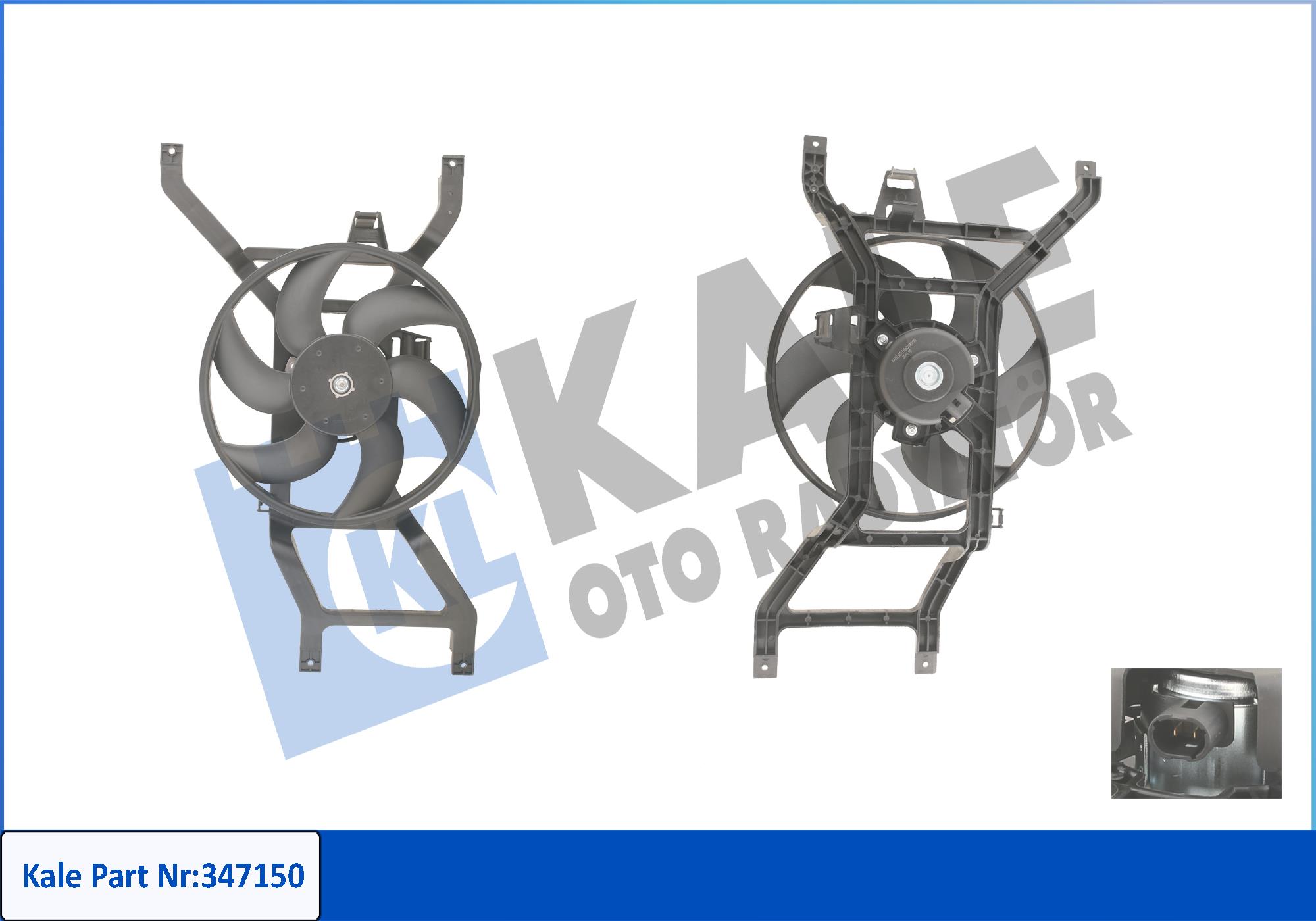 Вентилятор, охлаждение двигателя   347150   KALE OTO RADYATÖR