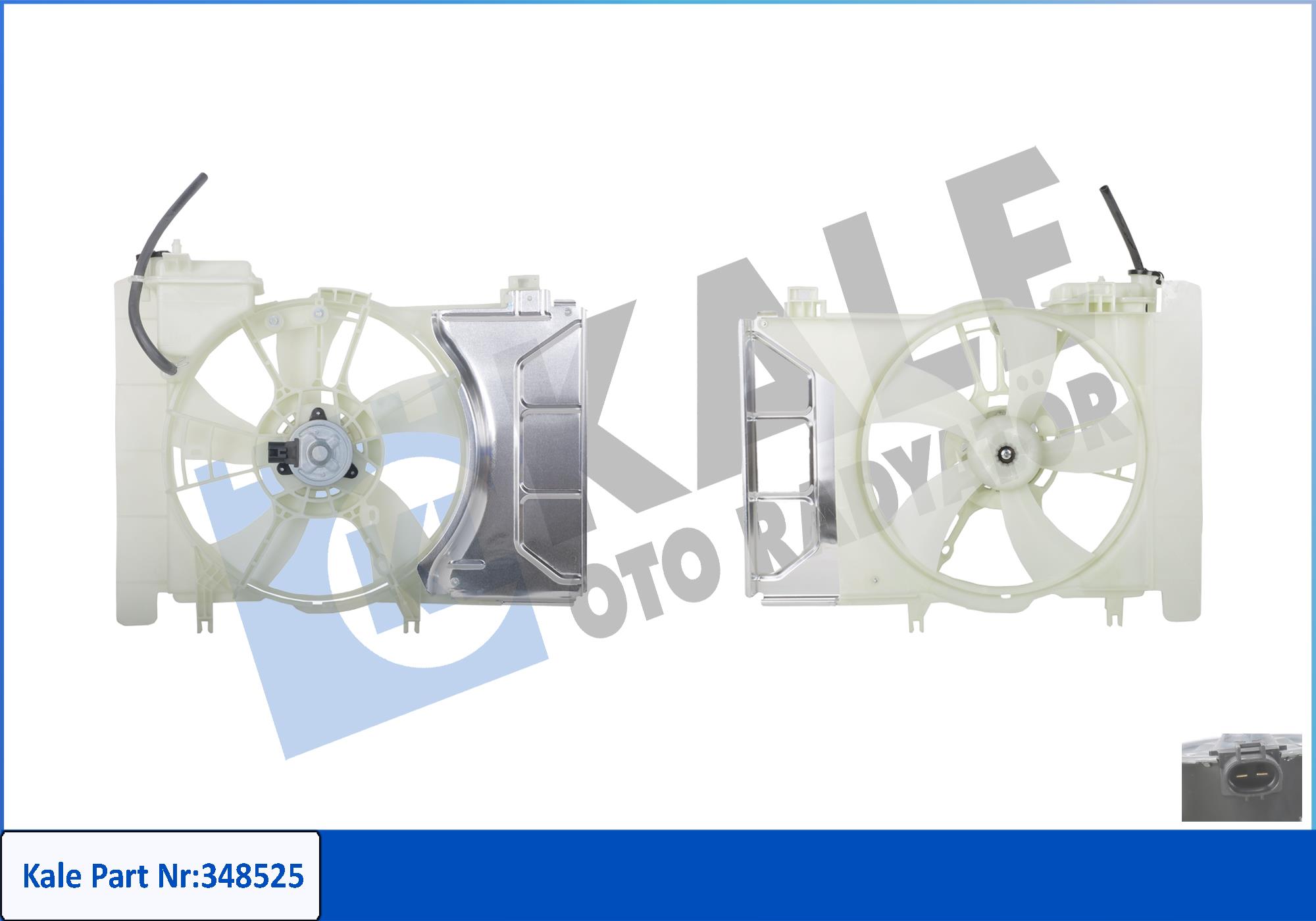 Вентилятор, система охолодження двигуна   348525   KALE OTO RADYATÖR