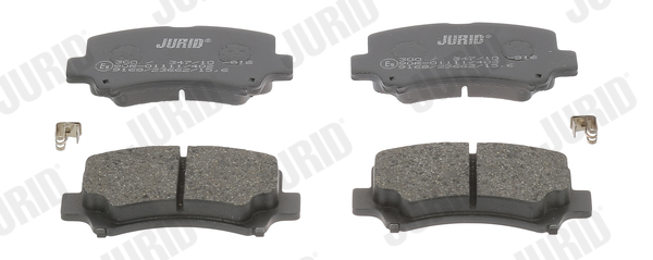 Комплект гальмівних накладок, дискове гальмо   572589J   JURID