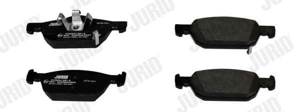 Комплект тормозных колодок, дисковый тормоз 572624J JURID #1