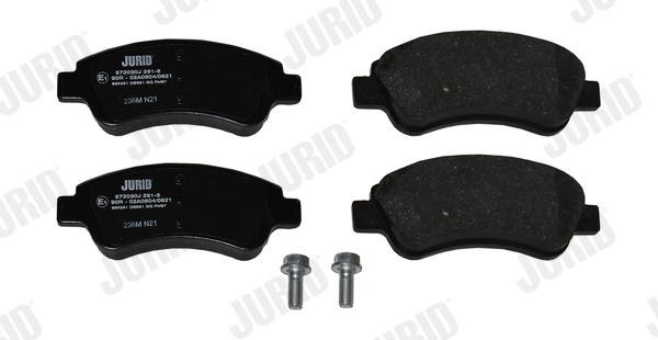 Комплект гальмівних накладок, дискове гальмо 573030J JURID #2