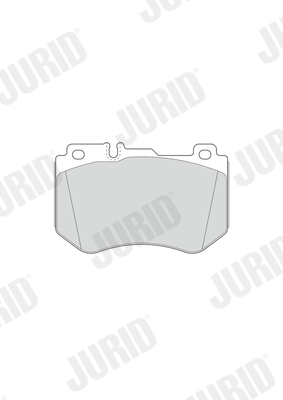 Комплект гальмівних накладок, дискове гальмо 573607J JURID #1