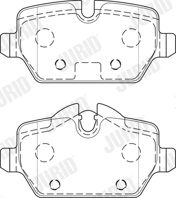 Комплект тормозных колодок, дисковый тормоз 573755J JURID #1