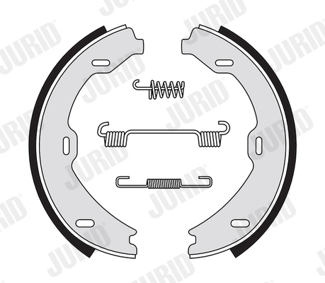Комплект тормозных колодок   362653J   JURID