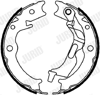 Комплект тормозных колодок, стояночная тормозная система   362527J   JURID