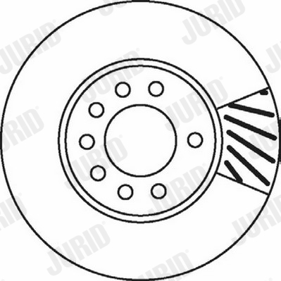 Тормозной диск 562070JC JURID #1
