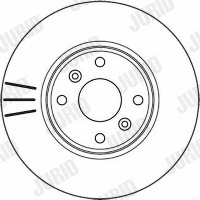 Тормозной диск 562103JC JURID #1
