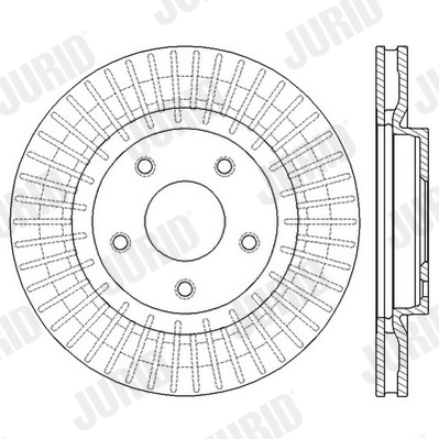 Гальмівний диск 562578JC JURID #1