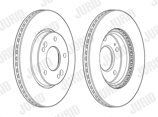 Тормозной диск 562986JC JURID #1