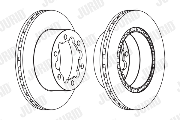 Гальмівний диск 569138J JURID #1