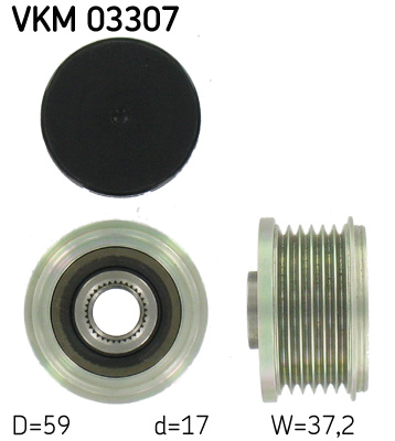 Механізм вільного ходу генератора   VKM 03307   SKF