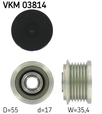 Механизм свободного хода генератора   VKM 03814   SKF