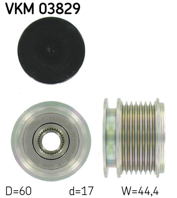 Механізм вільного ходу генератора   VKM 03829   SKF